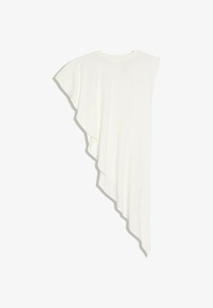 Bershka, ASYMMETRIC LONG - T-SHIRT - T-Shirt print - white