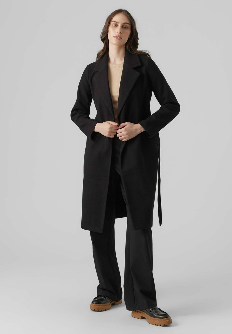 Vero Moda VMFORTUNEAYA LONG - Cappotto classico - black