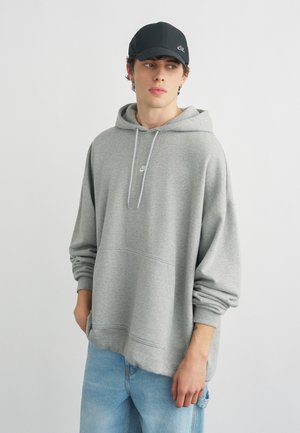 CLUB HOODIE - Sweat à capuche - grey heather/smoke grey/white