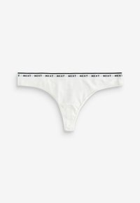 Next MONO PRINT RICH LOGO KNICKERS FOUR PACK - String - monochrome heart print stripe