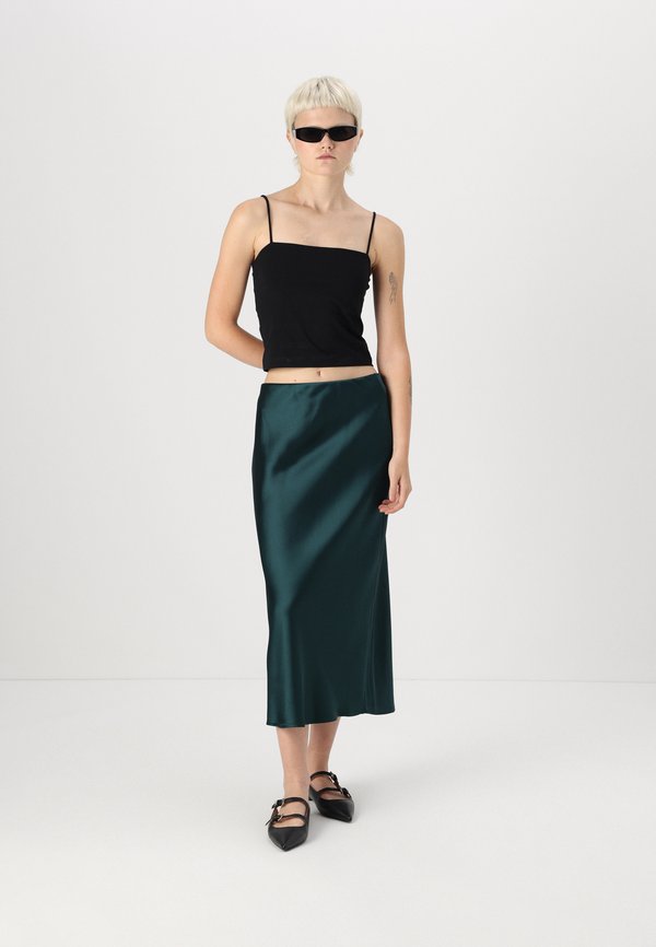 ELASTIC MIDI SKIRT - Maxi skirt - ponderosa pine2