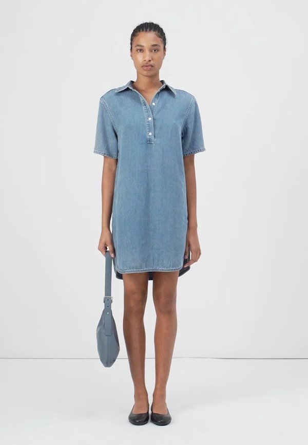 SATONE DRESS - Denim dress4