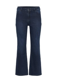 KCFLORA FLARED FULL LENGHT JEANS - Jean flare - dark blue denim