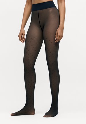 LIGHT WARM TRANSPARENT - Strumpfhose - black dots