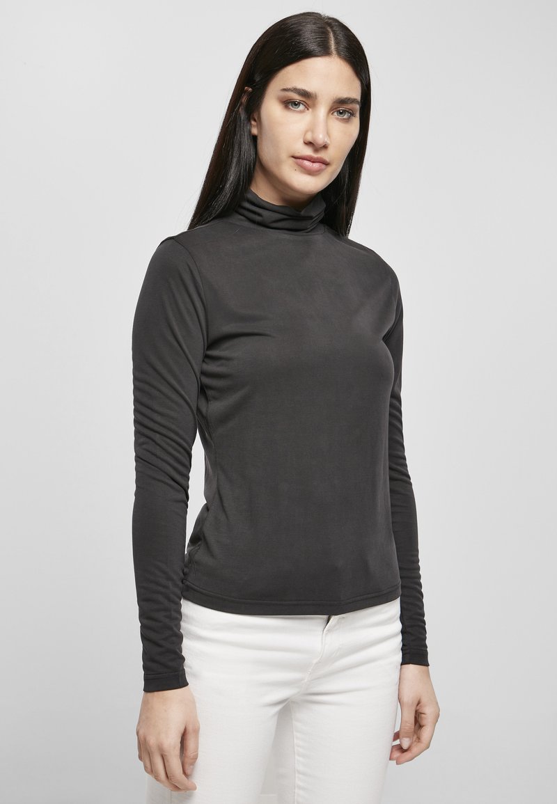 Urban Classics - TURTLENECK LONGSLEEVE - Langærmet T-shirt - black, Forstør