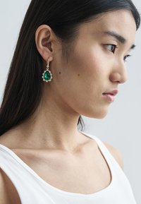 Marchesa PEAR DROP - Naušnice - gold-coloured/emerald