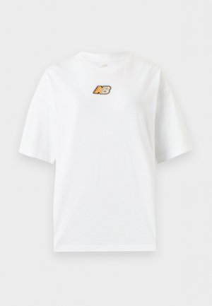 New Balance, STICKER OVERSIZED - Μπλουζάκι με στάμπα - white