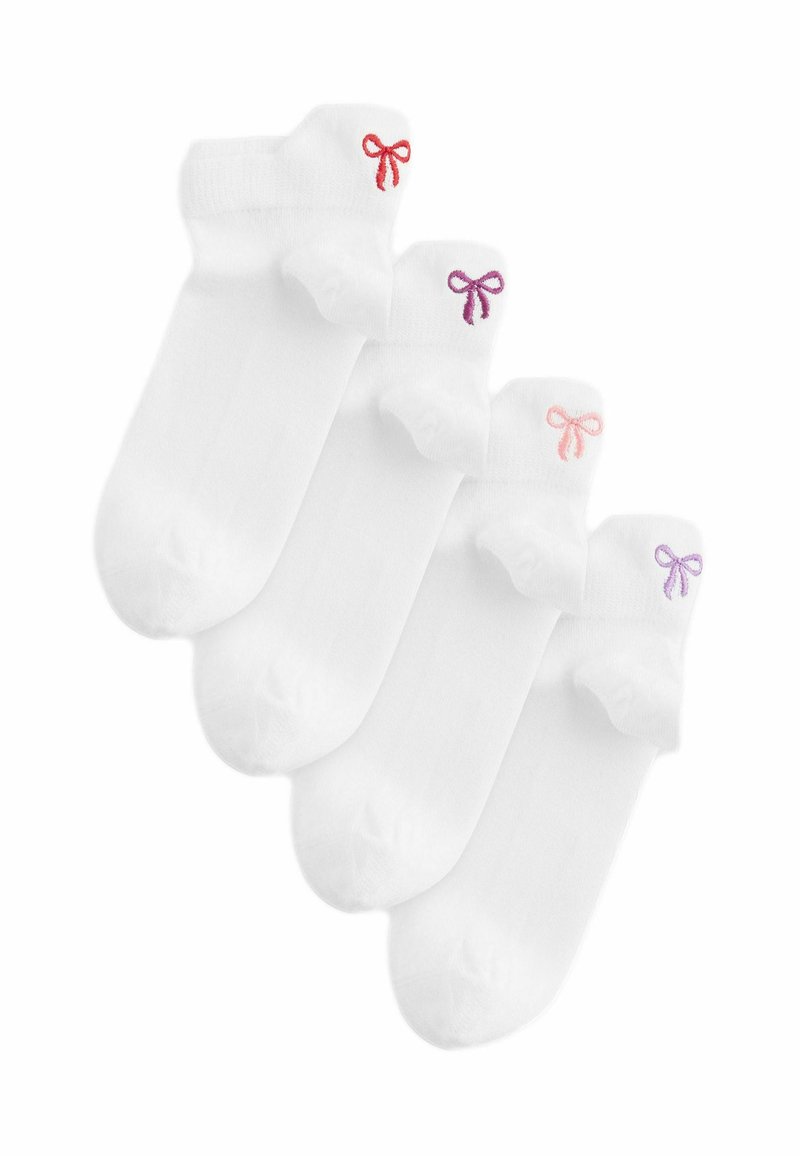 Next EMBROIDERED 4 PACK REGULAR FIT - Strumpor - white pink bows