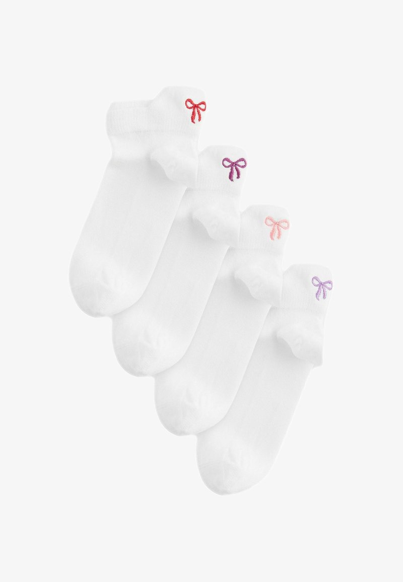 Next EMBROIDERED 4 PACK REGULAR FIT - Strumpor - white pink bows