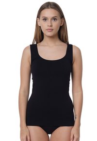 Yenita SEAMLESS UNTERHEMD - TOP 4ER SET, MIKROFASER - Maglietta intima - schwarz