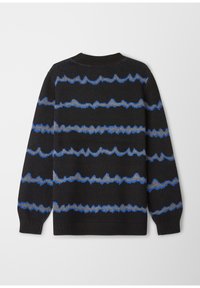 s.Oliver MIT ALLOVER MUSTER - Maglione - schwarz