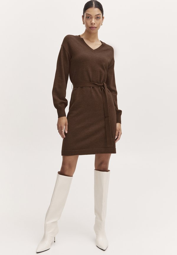 BYNonina - Jumper dress - brunette melange2