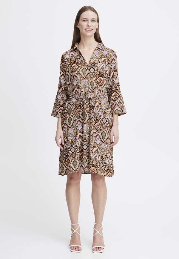 BYMMMJOELLA - Shirt dress - aloe boho mix2