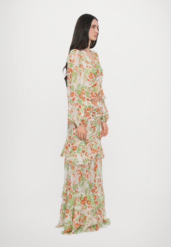 THEA SKIRT - Maxi skirt - marlene batik small ivory4