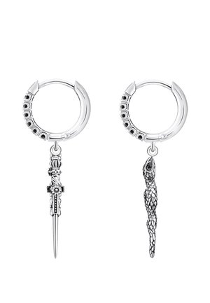 Ohrringe - silver-coloured schwarz