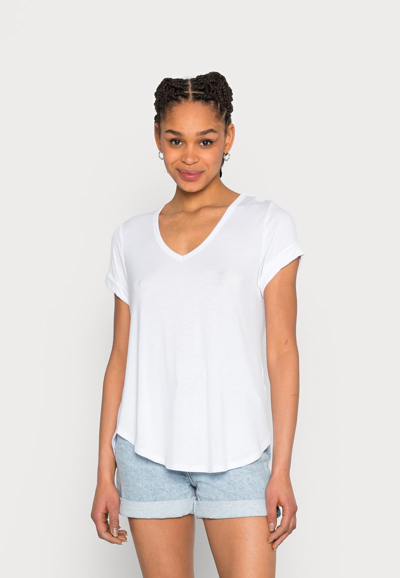 Damen T-Shirts | Cotton On KARLY SHORT SLEEVE T-Shirt basic white/weiß - FK06890 Damen T-Shirts | Cotton On KARLY SHORT SLEEVE T-Shirt basic white/weiß - FK06890