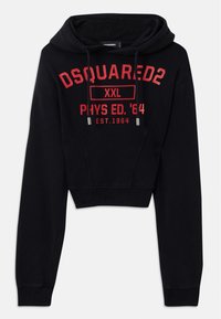 WAIST TIGHT HOODIE - Φούτερ με κουκούλα - black