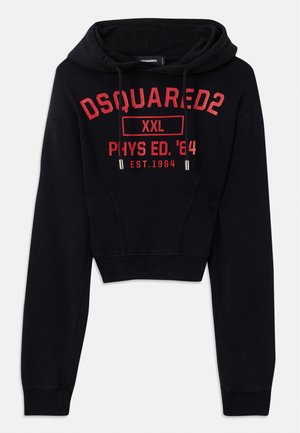 WAIST TIGHT HOODIE - Hoodie - black