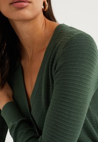 WE Fashion Chaqueta de punto - dark green