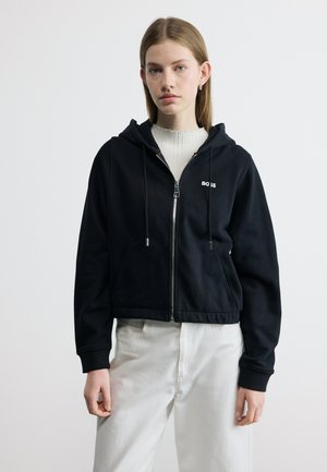 EMUS - Mikina so zipsom - black