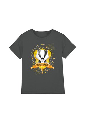 Cotton Soul, HARRY POTTER/WATERCOLOR HUFFLEPUFF CREST UNISEX - Print T-shirt - anthracite