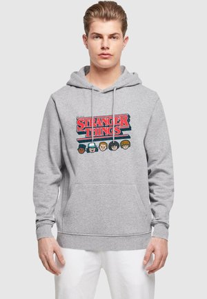 STRANGER THINGS - CARICATURE LOGO HOODY - Hoodie - heather grey