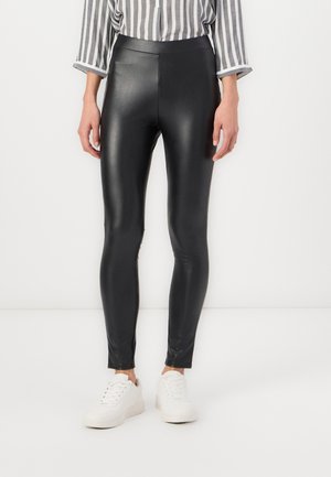 TOM TAILOR DENIM LEGGINGS - Leggings - deep black