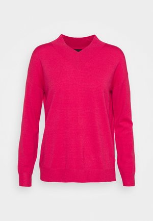 Stickad tröja - pink