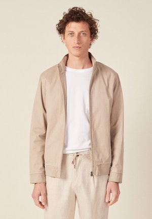 GERADE GESCHNITTENE MIT REISSVERSCHLUSS - Übergangsjacke - sable