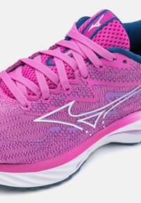 Mizuno WAVE RIDER 27 - Scarpe da corsa su strada - rosebud/white/navy peony
