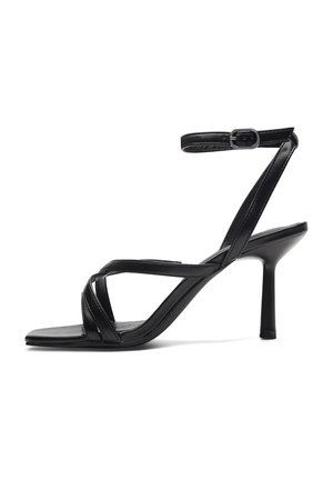 Sandalen met hoge hak - black