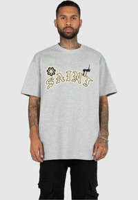 MJ Gonzales MÄNNER HEAVY OVERSIZED - Marškinėliai su spaudiniu - grey