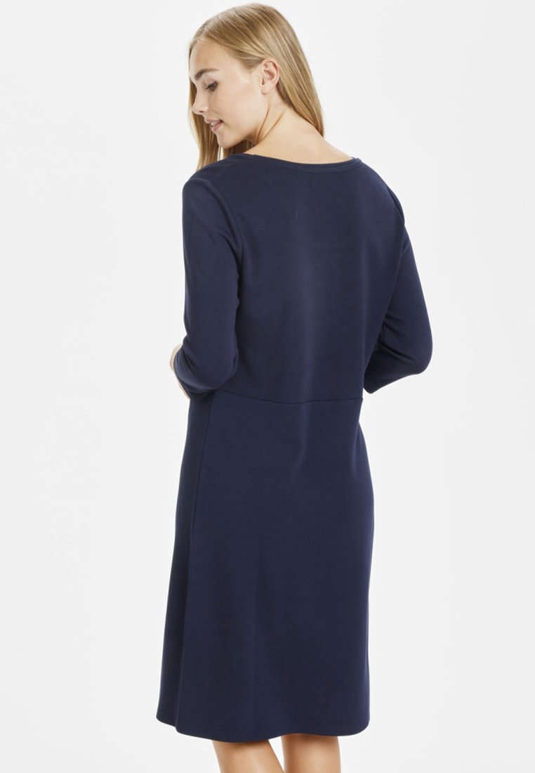 navy blue jersey dress