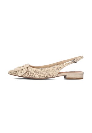 Slingback ballet pumps - off white