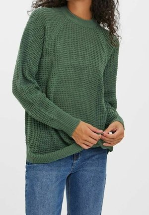 Vero Moda Strickpullover - mottled green