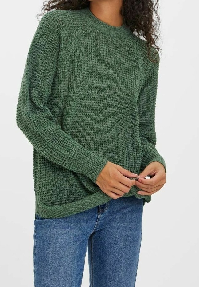 Vero Moda Strickpullover - mottled green