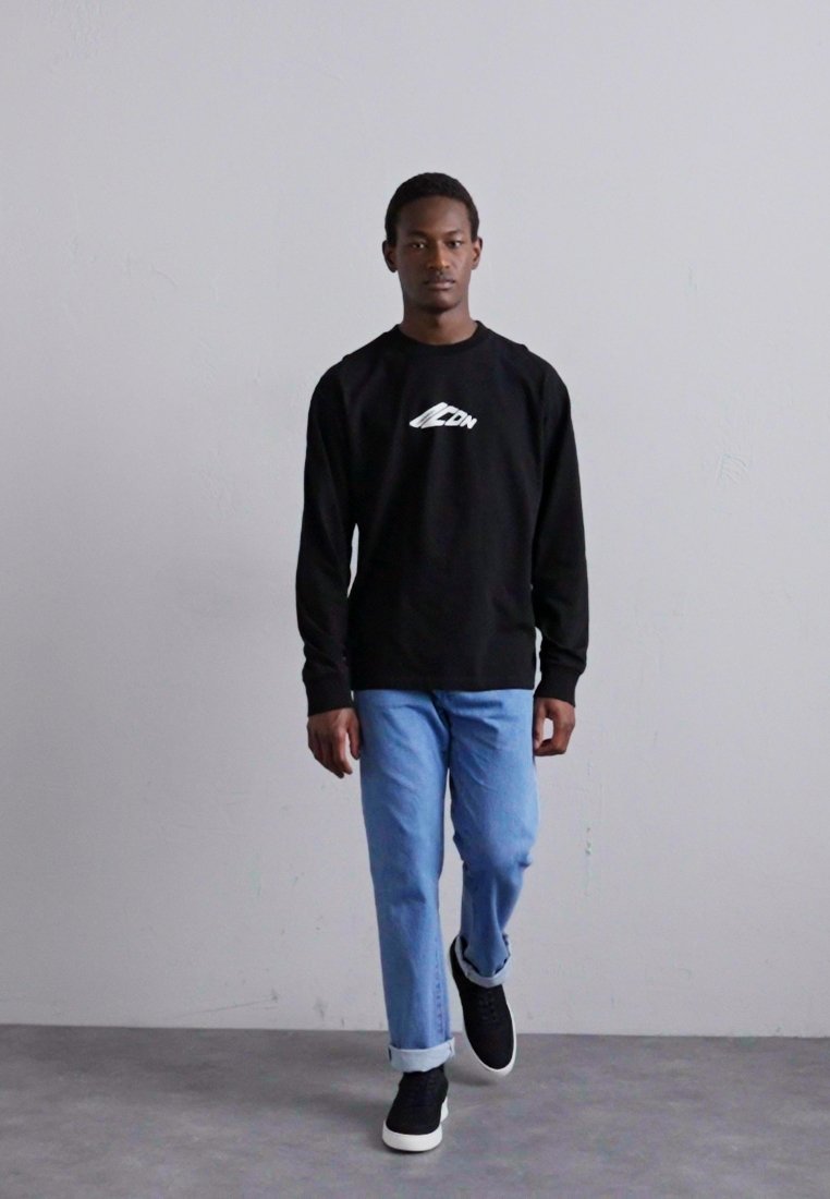 DSQUARED2 ICON LOOSE FIT TEE - Long sleeved top - black - Zalando