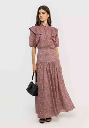El Ganso, CAMISA ESTAMPADA VOLANTE - Blusa - rosa