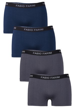 4er PACK RETRO BOXERSHORT TRUNKS OHNE SEITLICHE NAHT HIPSTER - Boxershorts - anthracite/dark blue