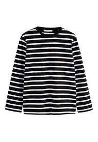 LONG SLEEVE HEAVYWEIGHT GRAPHIC REGULAR FIT - Ilgarankovis viršutinės dalies drabužis - black white striped