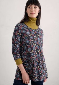 Seasalt Cornwall Longsleeve - navy floral pattern maritime
