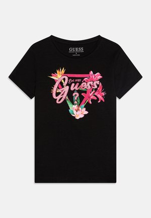 Guess, JUNIOR - T-shirt con stampa - jet black