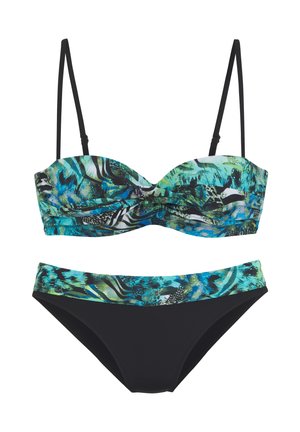 SET - Bikini - türkis bedruckt