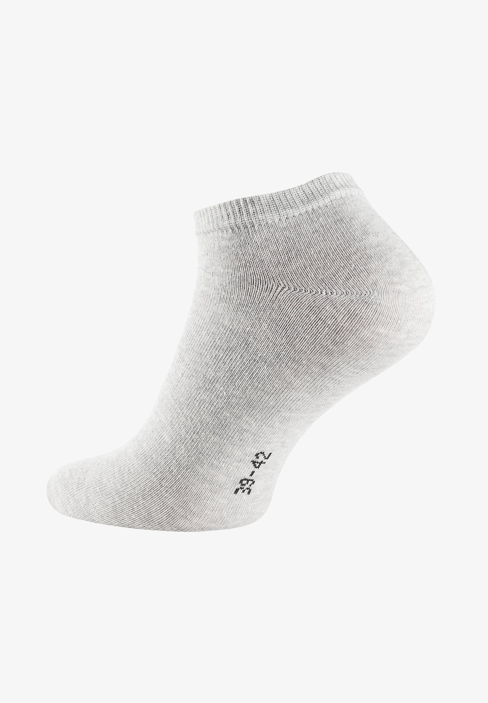 6 Paia Calzini Uomo Stark Soul | Grigio Melange, Taglia 9-11, Suola Imbottita, Traspiranti, Antiodore, Öko-Tex 100, Design Retrò Sportivo