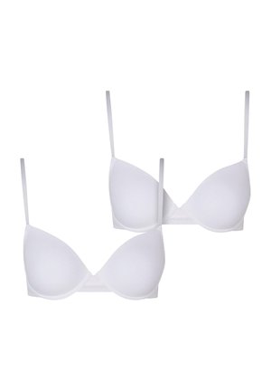2-PACK - Kaarituelliset rintaliivit - white