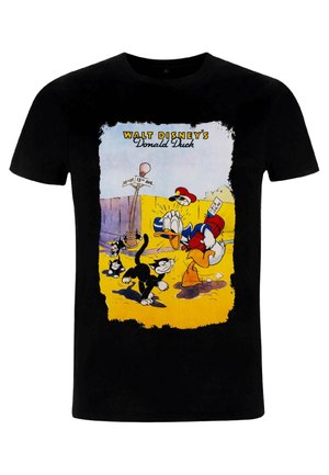MICKEY CLASSIC UNLUCKY DUCK UNISEX - Print T-shirt - black