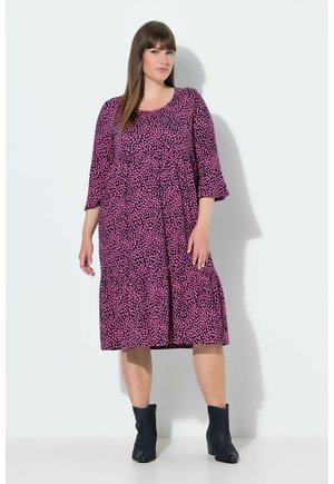HEART PRINT MIDI - Vestido ligero - marine