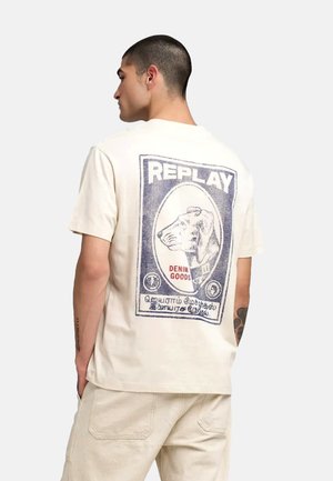 Camiseta estampada - cremeweiß