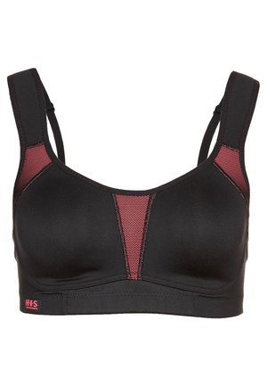 H.I.S SPORT BRA - Bustier - black/pink