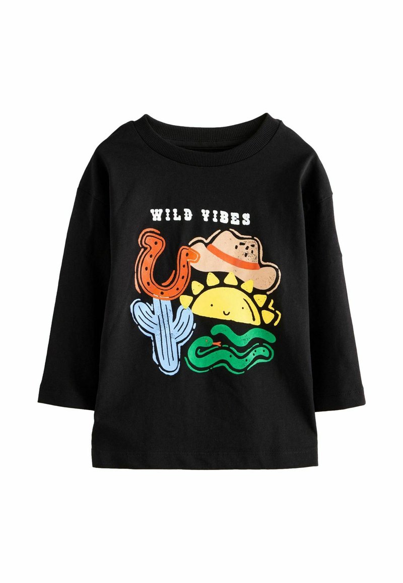 Next REGULAR FIT - Langærmet T-shirt - black wild vibes